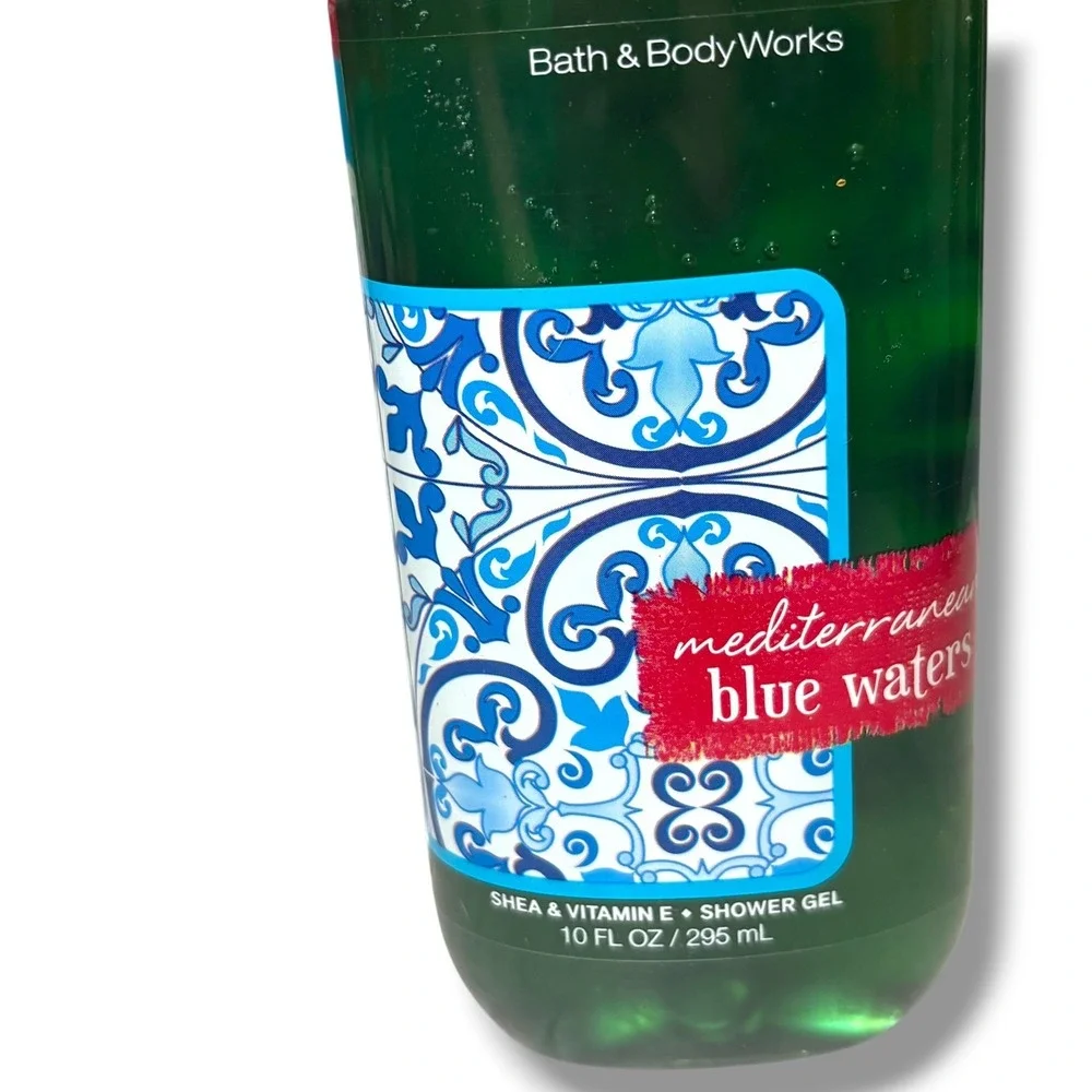 Bath & Body Works Mediterranean Blue Waters Body Cream & Shower Gel Set New